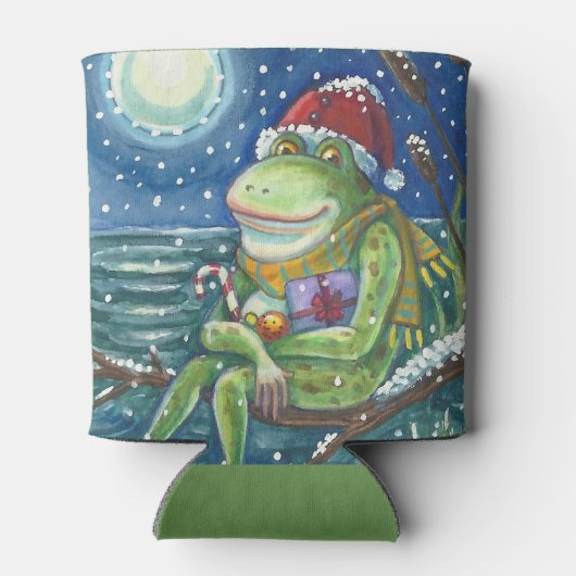 ログのカエル，クリスマスパーティーサンタクーラーボックス 缶クーラー (裏面)