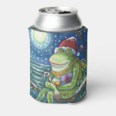 ログのカエル，クリスマスパーティーサンタクーラーボックス 缶クーラー (缶裏面)