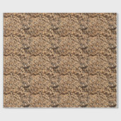 ログのスタック ラッピングペーパー (フラット)