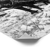 ログのロードの運搬, 1908.ヴィンテージ写真 ポスター (角)