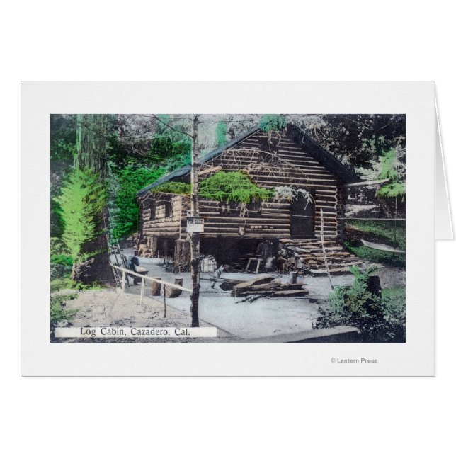 ログの外部ビューCabinCazadero, CA (正面横)