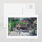 ログの外部ビューCabinCazadero, CA ポストカード (正面/裏面)