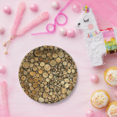 ログをテーマにした壁紙紙プレート ペーパープレート (パーティー)