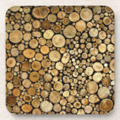 ログをテーマにした壁紙 コースター (正面)