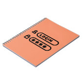 ログイン/MOT DE PASSE ノートブック (左側)