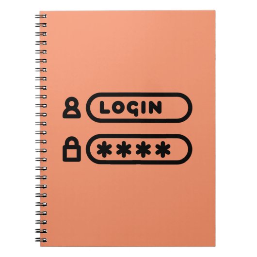 ログイン/MOT DE PASSE ノートブック (正面)