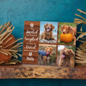 ログウッド ペットメモリアル 記念 フォト コラージュ フォトプラーク (側面)