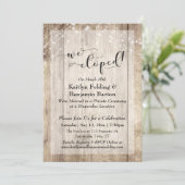 ログウッド ライト ウェディング エルoped タイポグラフィー レセプション 招待状 (スタンド正面)