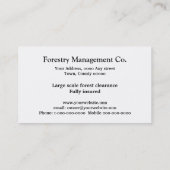 ログオンします秋を切って下さい 名刺 (裏面)