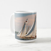 ログカヌレースマグ コーヒーマグカップ (正面左)