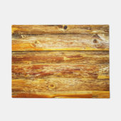 ログキャビンおもしろいウッドルック ドアマット (正面)