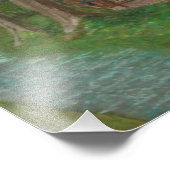 ログキャビンと木 フォトプリント            (角)