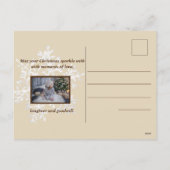 ログキャビンのホリデー ポストカード (裏面)