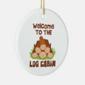 ログキャビンへようこそ セラミックオーナメント (右)