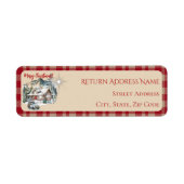 ログキャビンインザマウンテンズクリスマス住所 シール (正面)