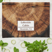 ログキャビンウッドシーエアブロンバケーションレンタル キッチンタオル (折り畳み)