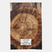 ログキャビンウッドシーエアブロンバケーションレンタル キッチンタオル (縦)