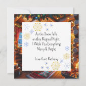 ログキャビンキッチンフェスティバル飾スクリスマス (裏面)