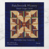 ログキャビンキルト ワインラベル (シングルラベル)