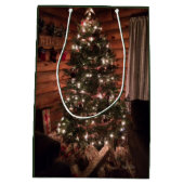 ログキャビンクリスマス ミディアムペーパーバッグ (裏面)