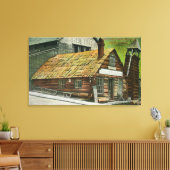 ログキャビンソーダ作品の外観ビュー、教会 キャンバスプリント (インサイチュ (リビング))