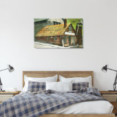 ログキャビンソーダ作品の外観ビュー、教会 キャンバスプリント (インサイチュ (寝室))