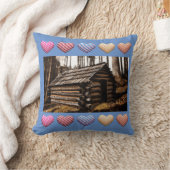 ログキャビンハウス枕 クッション (ブランケット)