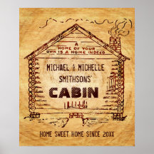 ログキャビンパーソナライズされたグフェイクウッド