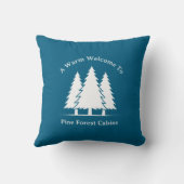 ログキャビンベッドアンドブレックファーストまたはゲストハウスウェルカム クッション (裏面)