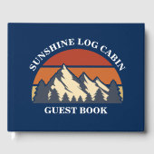 ログキャビンマウンテンバケーションレンタルカスタムブルー ゲストブック (正面)