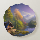 ログキャビンリトリートオンザウォーター ラウンドクッション (裏面)