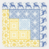 ログキャビン冬 スクエアシール (正面)