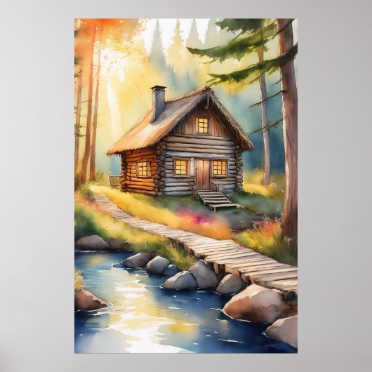ログキャビン川3 ポスター (正面)