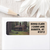 ログキャビン差出人住所ラベル ラベル (インサイチュ)