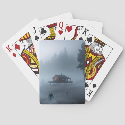 ログキャビン幽霊のよく出るバイザレイク トランプ (裏面)