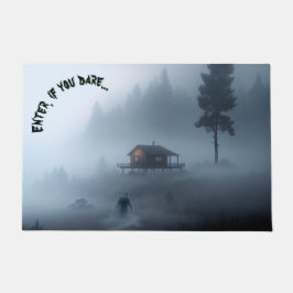 ログキャビン幽霊のよく出るバイザレイク ドアマット