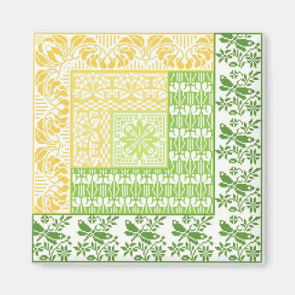 ログキャビン春 マグネット