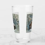 ログキャビン素朴ウィンター魔法 タンブラーグラス (左)