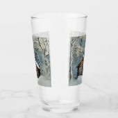 ログキャビン素朴ウィンター魔法 タンブラーグラス (右)