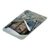 ログキャビン素朴ウィンター魔法 マグネット (左側)