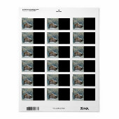 ログキャビン素朴ウィンター魔法 ラベル (フルシート)