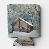 ログキャビン素朴ウィンター魔法 缶クーラー (裏面)