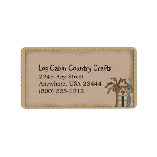 ログキャビン素朴初期の国ラベル ラベル