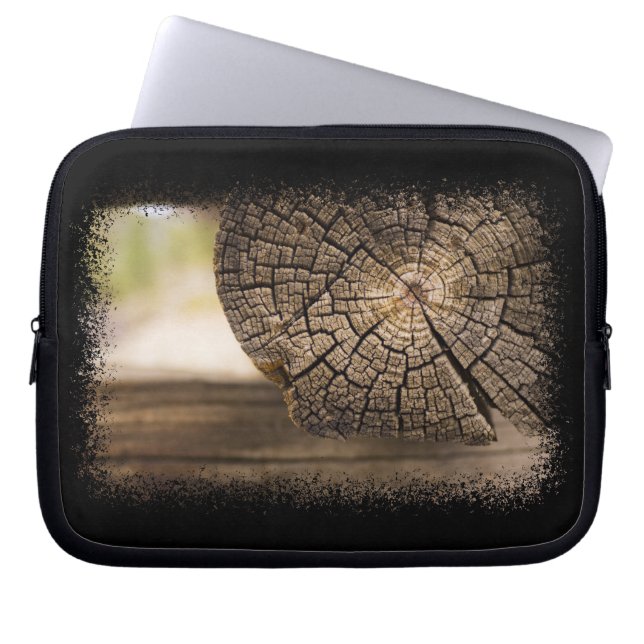 ログキャビン質感ノートバッグ ラップトップスリーブ (正面)