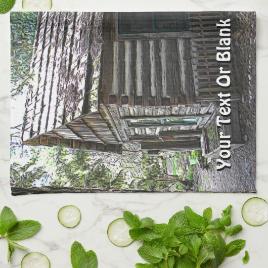 ログキャビン キッチンタオル (折り畳み)