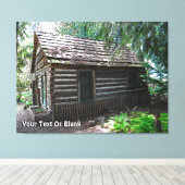 ログキャビン キャンバスプリント (インサイチュ (ウッドフロア))