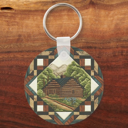 ログキャビン キーホルダー (裏面)