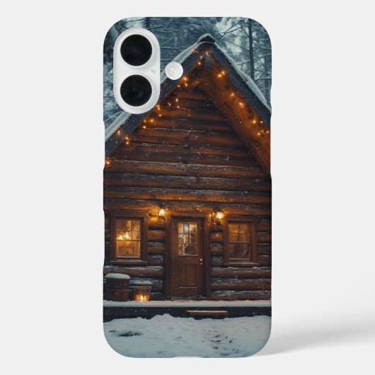 ログキャビン スノー オッター ボックス iPhone カーゼ Case-Mate iPhoneケース (裏面)