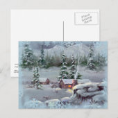 ログキャビン&スワノフレークスバイシャロンシャーペ ポストカード (正面/裏面)