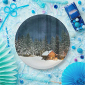 ログキャビン ペーパープレート (パーティー)